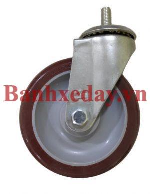 bánh xe PU nâu 125